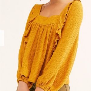 *SOLD* Free People Bonnie square neck top.